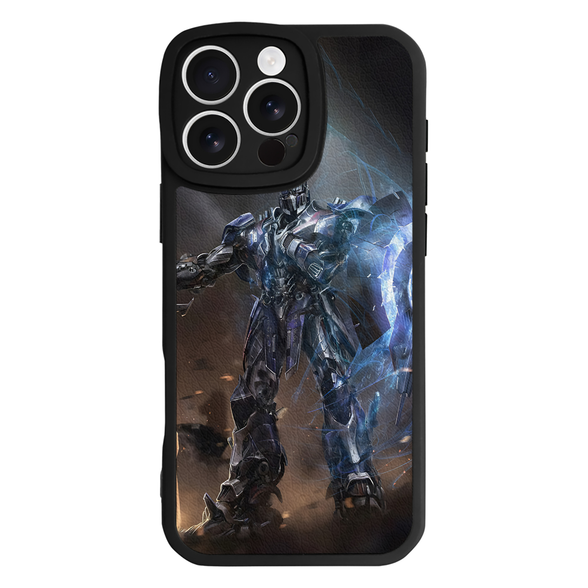 （画像用） Transformers トランスフォーマー 【iPhone 16シリーズ対応】シリコンスマホケース（レザー調） 材質：シリコン